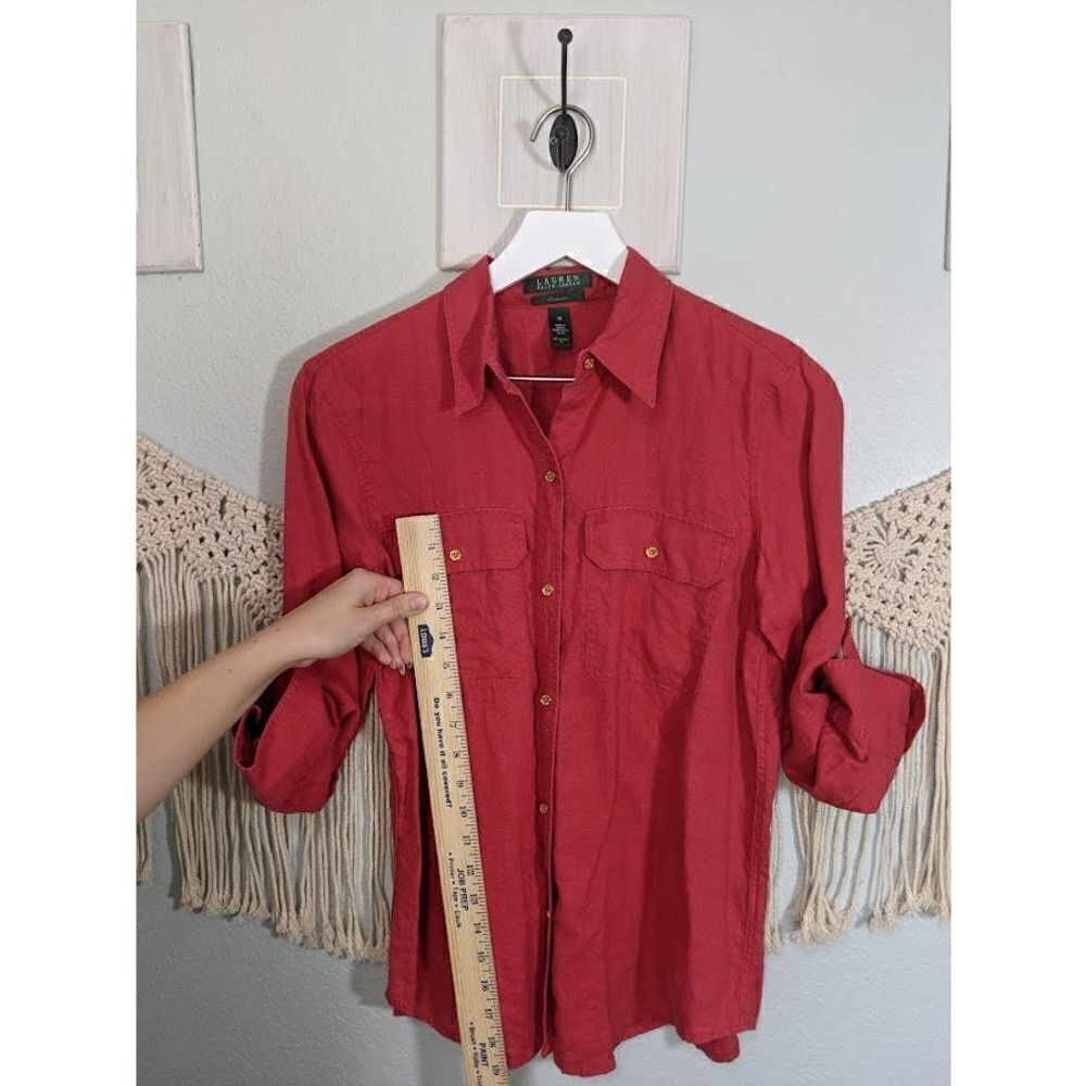 Ralph Lauren Red Button Up - Picture 7 of 10